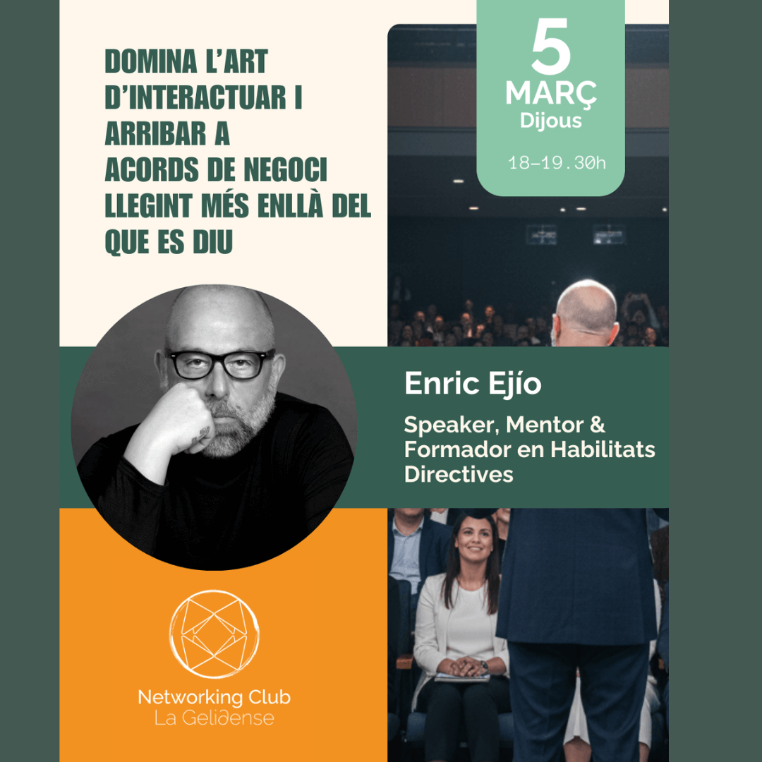 Domina l'art d'interactuar i arribar a acords de negoci llegint més enllà de les paraules. Vine al Club de Networking de La Gelidense.